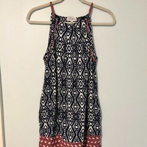 Women's THML Mini Sleeveless Patterned Dress